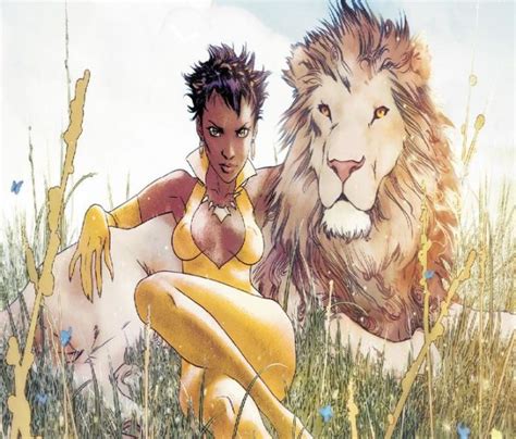 Posing With Lion Vixen Sex Images And Nude Pinups Luscious Hentai