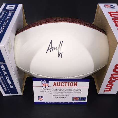 Nfl Auction Nfl Falcons Austin Hooper Signed Panel Ball