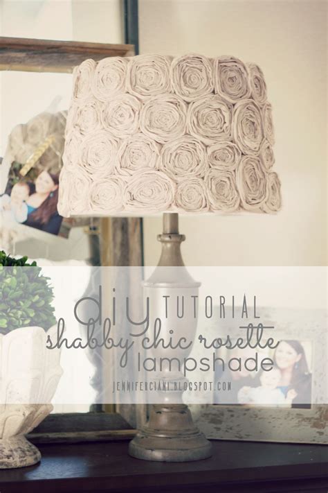 Ask ten diyers how to cover a lampshade with fabric and you'll probably get ten (slightly) different because my lampshade wasn't a perfect barrel shade (meaning the top diameter was a little bit how do you remove fabric which is adhered to a plastic lamp shade? Diy Shabby Chic Rosette Lamp Shade | Simply Ciani