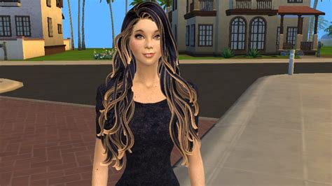 Sims 4 Cc Hair Blonde Streaks Nydsae