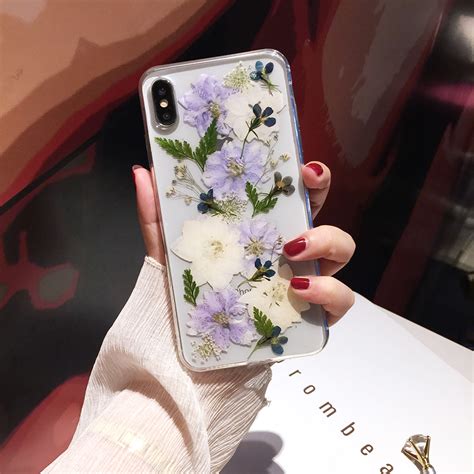 100% real dried pressed flowers case for your phone ，it can decorate and protect your phone well.ingenious and exquisite. Real Dried Flowers iPhone Case | FINISHIFY
