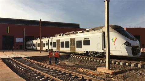 Photo arriva trains wales branding on alstom. Alstom's Coradia Polyvalent Train Takes First Trip in Senegal