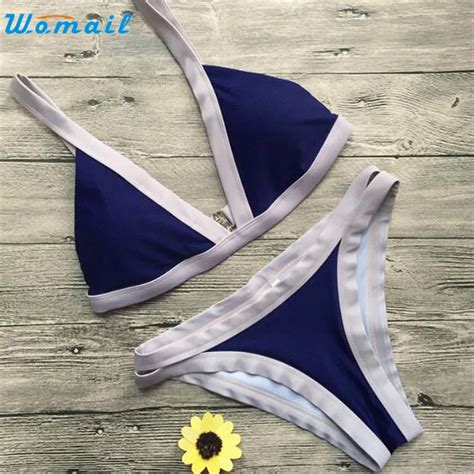 Premium Womail Blue Push Up Padded Sexy Women Bikinis Sets Summer