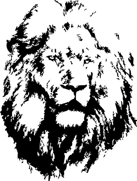 Lion Face Stencil