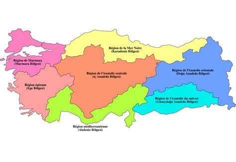 Map Of Turkey Regions Political And State Map Of Turkey