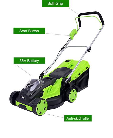 Most of the battery operated lawn mowers come from 36 to 120 volts range. 32cm 36v Best Cordless Battery Powered Operated Electric ...