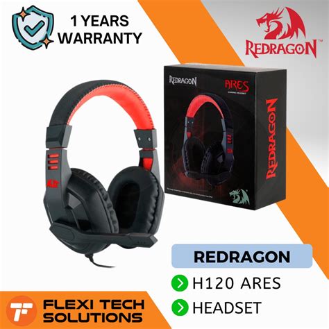 Flexi Tech Redragon Ares H120 Wired Over Ear Gaming Headset With