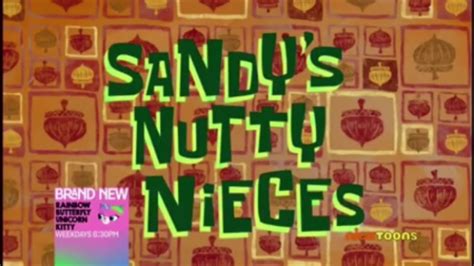 Spongebob Season 12 Sandys Nutty Nieces Title Card