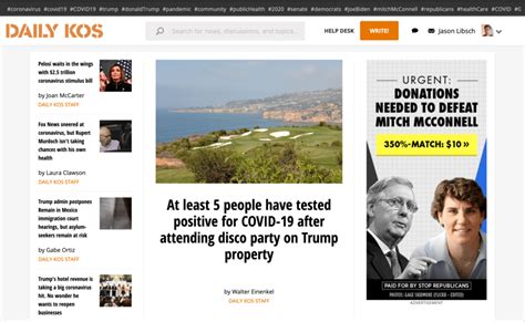 Help Daily Kos Test A New Front Page