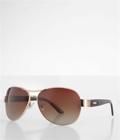 Bke Polarized Aviator Sunglasses Women S Sunglasses And Glasses In Gold Brown Tort Buckle