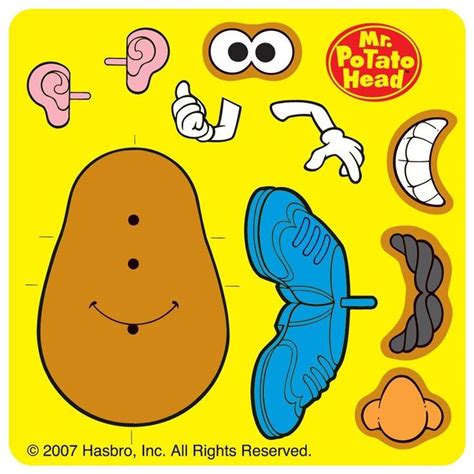 20 Make Your Own Mr Potato Head Stickers Assorted 25 X 25 Each