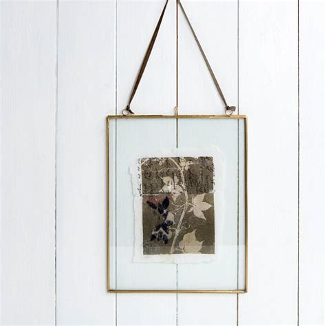 Antique Brass Hanging Photo Frame By Posh Totty Designs Interiors