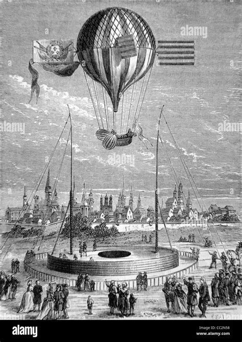 Montgolfier Balloon Worlds First Hot Air Balloon Flight In Paris