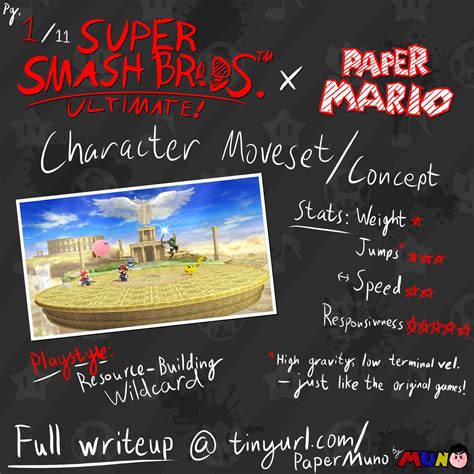 I Just Finished This Illustrated Smash Moveset For Paper Mario