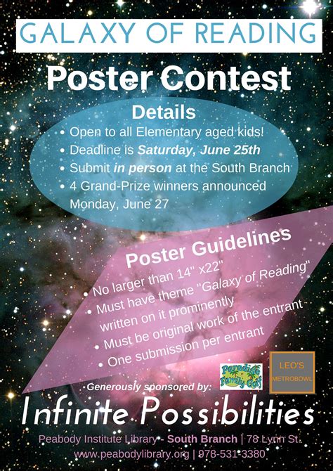 Poster Contest At The South Branch Peabody Ma Patch