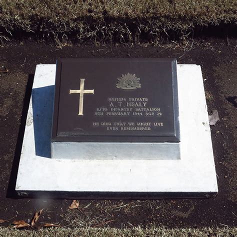 Healy Alan Thomas Yokohama War Cemetery 英連邦戦死者墓地