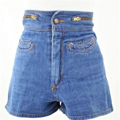 Vintage 70s Denim High Waist Daisy Duke Shorts Size Xs S By Passenouveauvintage 4600 70s