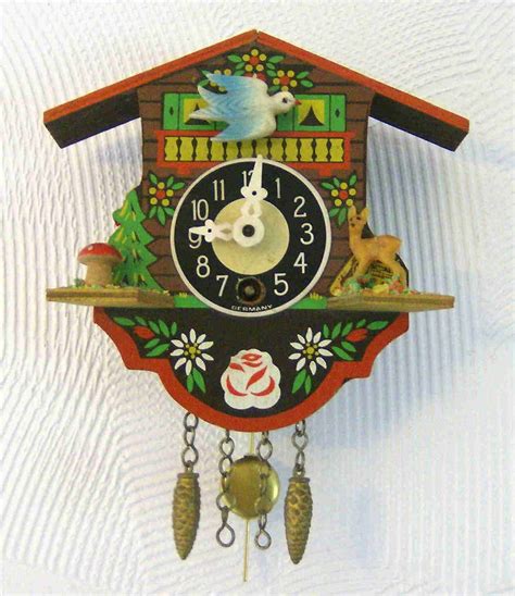Painted Mini Cuckoo Clock Etsy