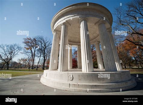 District Columbia World War I Memorial Temple In West Potomac Park
