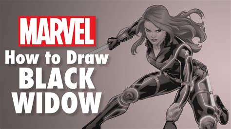 How To Draw Black Widow Live W Phil Noto Marvel Comics Youtube