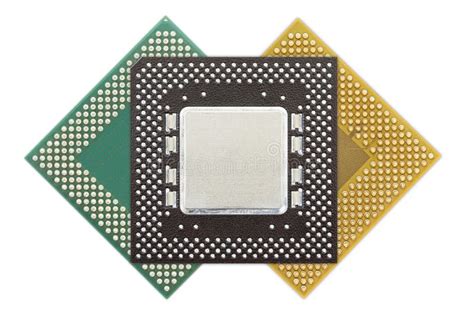 Central Processing Unit Or Computer Chip Stock Photo Image Of