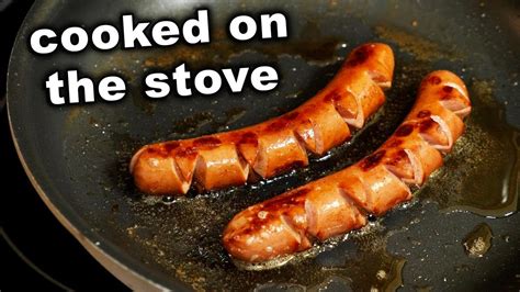 How To Cook Hot Dogs On The Stove In A Pan Youtube