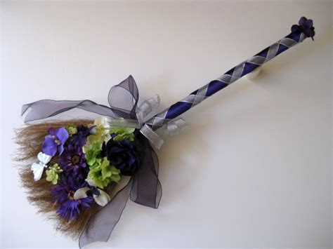 Blue Wedding Brooms