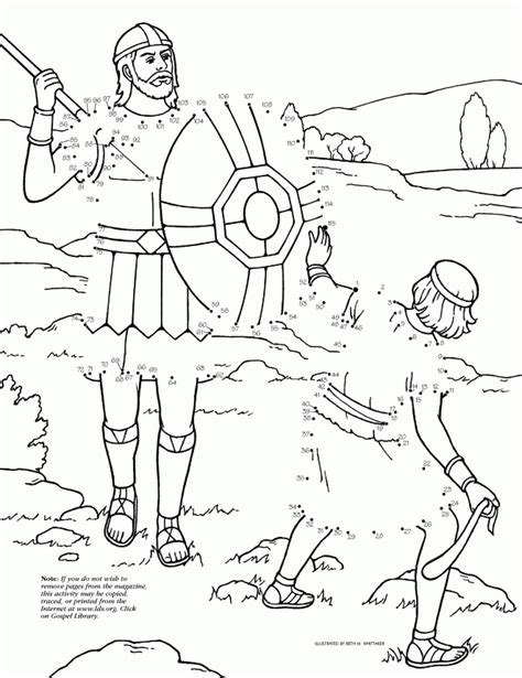 Free Printable Coloring Pages David And Goliath Coloring Home