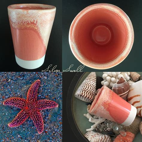 Cherry Coral Porcelain Cups They Look Like A Pink Foamy Ocean Wave