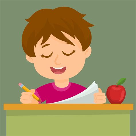 Student Writing Vector Art Icons And Graphics For Free Download