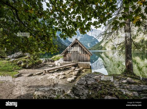Boathouse At Obersee Königssee Berchtesgaden National Park