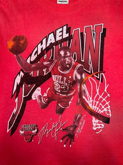 Jordan Brand Vintage Starter Michael Jordan 1990 Tshirt Grailed