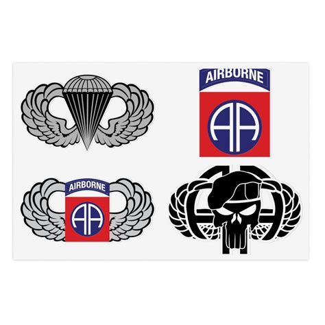 82nd Airborne Sticker Set Airborne Stickers