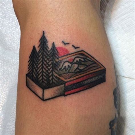 21 Awesome Camping Tattoos For People Who Love Sleeping Under The Stars Mpora Camping Tattoo