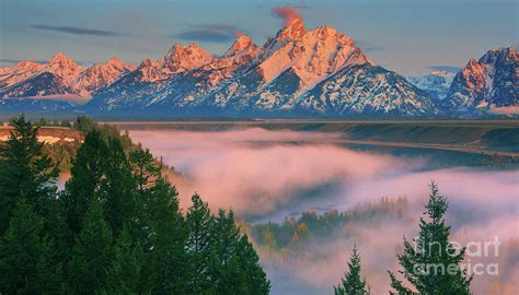 Sunrise At The Snake River Overlook Grand Teton Np Photograph By Henk