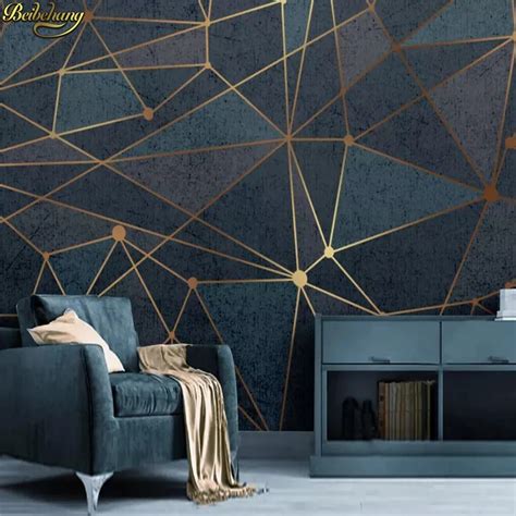Beibehang Custom Abstract Geometric Lines Mural Wallpaper Office Living