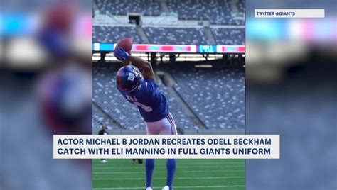 Michael B Jordan Tries To Recreate Famed Odell Beckham Catch
