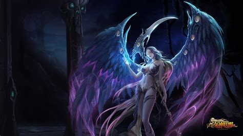 Wallpaper Women Fantasy Art Fantasy Girl Dark Anime Wings Angel Dragon Demon Boobs