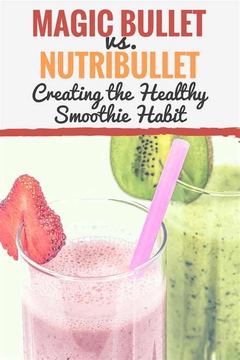 They're easy and quick to make in your magic bullet. Magic Bullet vs. NutriBullet (Creating the Healthy ...