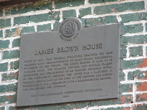Landmark Plaque For The James Brown House Unknown Architec Flickr