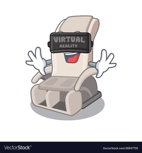Virtual Reality Massage Chair Middle Room Vector Image
