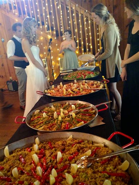 Wedding Catering By Real Paella Wedding Catering Reception Food Wedding Food