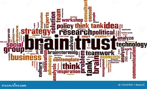 Brain Trust Word Cloud Stock Vector Illustration Of Concept 175747591