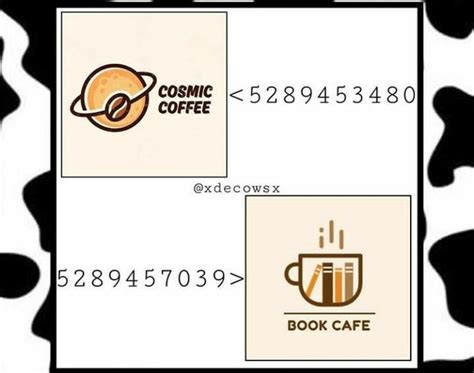 Pin By Azami On Decal Codes Coffee Shop Signs Cafe Sign Bloxburg