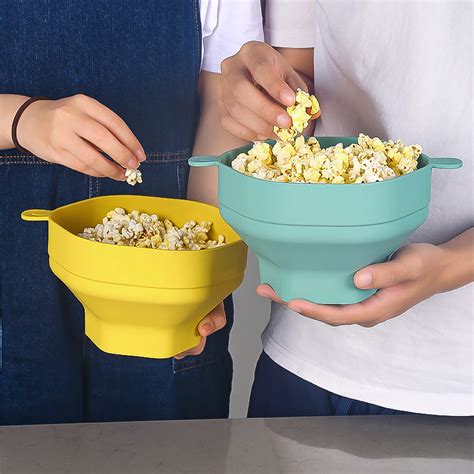 New Silicone Popcorn Maker Microwave Popcorn Bucket Foldable Silicone