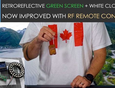 RetroReflective Green Screen Testing Update Now With RF Remote Control Retro Reflective
