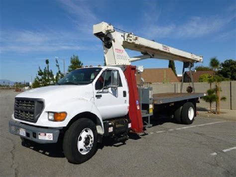 53500 2001 Ford F750 Terex Bt3000 15 Ton Crane Truck For Sale In