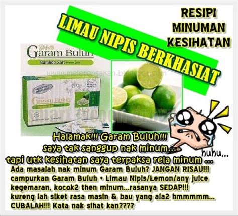 Untuk pengetahuan anda, buah sitrus ini mempunyai pelbagai jenis seperti limau nipis. YOURHEALTHYZONE: Garam Buluh- khasiatnya dan petua meminumnya