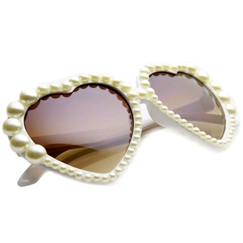 Large Oversized Womens Heart Shaped Sunglasses Cute Love Fashion Eyewe Sunglass La