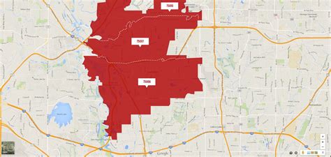 Carrollton Texas Zip Code Map United States Map